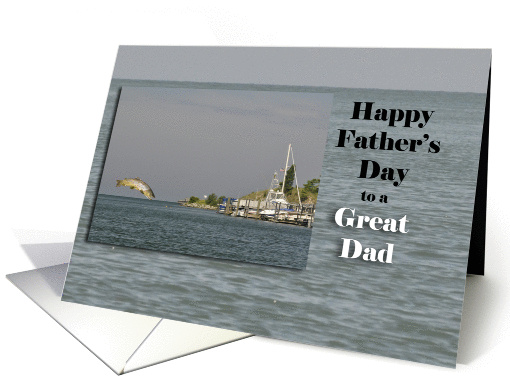 Happy Father's Day Dad, Trout jumping into water card (815072)