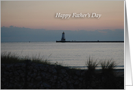 Happy Father’s Day, Evening Lighthouse card