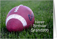 Happy Birthday Grandson, Close-up football card