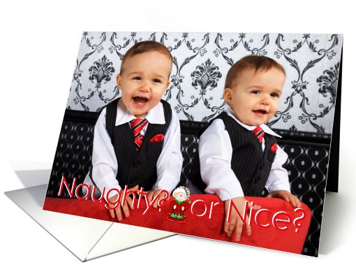 Naughty or Nice? Photo-card, Holiday card (886562)