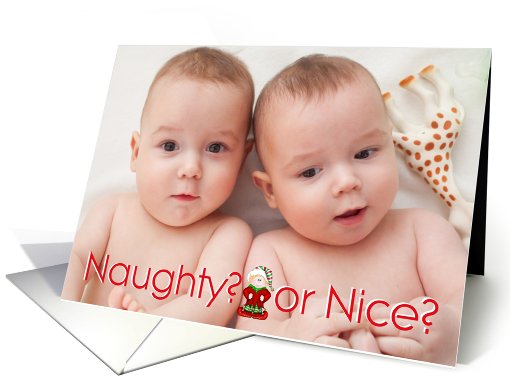 Naughty or Nice? Photo-card, Holiday card (886564)