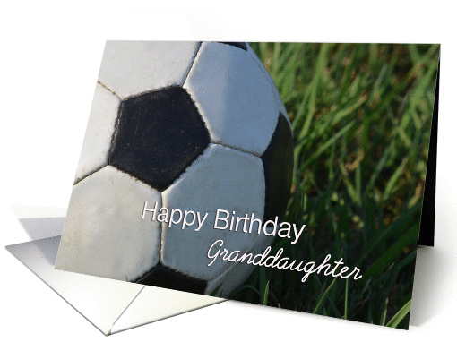 Happy Birthday Soccer Granddaughter card (915316)