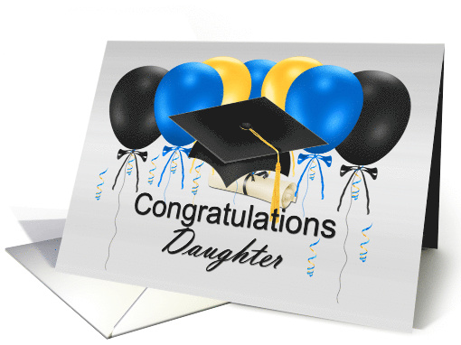 Graduation for Daughter With Graduation Hat, Balloons, and... (923193)