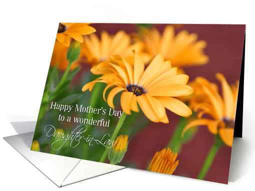 Happy Mother's Day Daughter-In-Law, Orange Daisy card (926562)