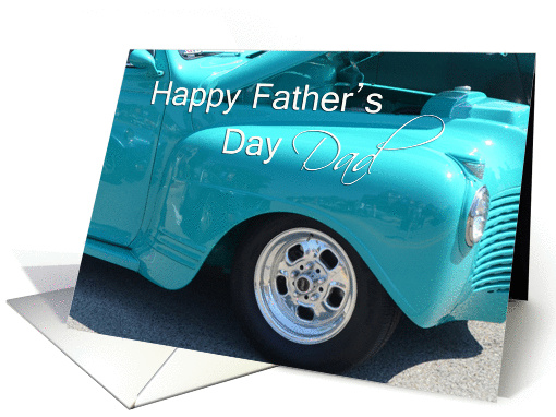 Father's Day Dad, antique car card (934294)