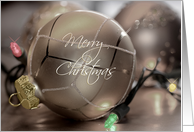 Silver Merry Christmas Ornament, ornament, lights, color card