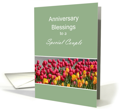 Anniversary Blessings to a Special Couple Tulips card (961373)