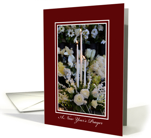 A New Year's Prayer, Framed candles card (966113)