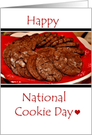 Happy National Cookie Day, Chocolate Cookies card