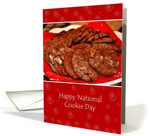 Happy National Cookie Day, Chocolate Cookies card (968463)
