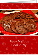 Happy National Cookie Day, Chocolate Cookies card