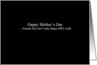 Simply Black - Happy Mother’s Day - MILF Card One card