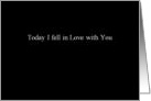 Simply Black - Today I Fell in Love with You card