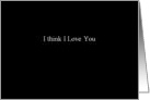 Simply Black - I think I Love You card