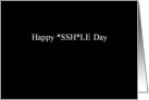 Simply Black - Happy *SSH*LE Day card
