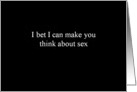 Simply Black - I bet I can make you think about sex card