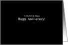 Simply Black - Ball & Chain Happy Anniversary card