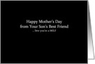 Simply Black - Happy Mother’s Day from Your Son’s Best Friend, MILF card