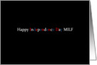 Simply Black - Happy Independence Day MILF card