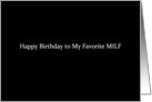 Simply Black - Happy Birthday MILF card