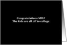 Simply Black - Congrats MILF kids are all off to college card