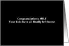 Simply Black - Congrats MILF kids finally left home card