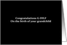Simply Black - Congrats G-DILF birth of grandchild card