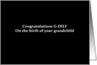 Simply Black - Congrats G-DILF birth of grandchild card