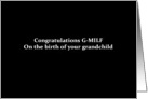 Simply Black - Congrats G-MILF birth of grandchild card