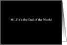 Simply Black - MILF it’s the End of the World card