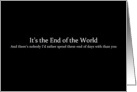 Simply Black - It’s the End of the World card