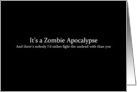 Simply Black - It’s a Zombie Apocalypse card