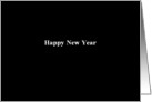Simply Black - Happy New Year card