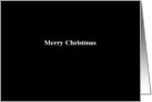 Simply Black - Merry Christmas card
