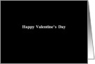 Simply Black - Happy Valentine’s Day card