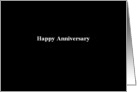 Simply Black - Happy Anniversary card