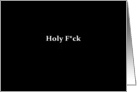 Simply Black - Holy F*ck card