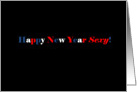 simply black - Happy New Year Sexy card