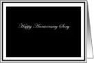 simply black - happy anniversary, sexy card