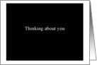Thinking about you - Simply Black card