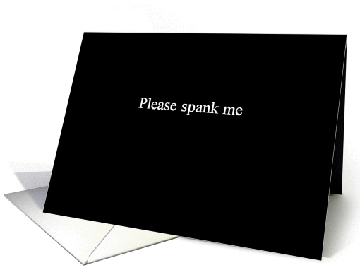 Simply Black - Please spank me card (1167926)