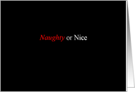 Simply Black - Naughty or Nice card