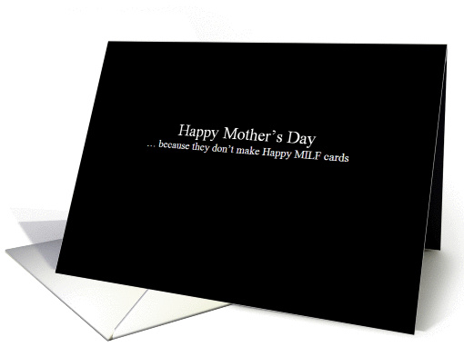 Simply Black - Happy Mother's Day - MILF Card One card (1213050)