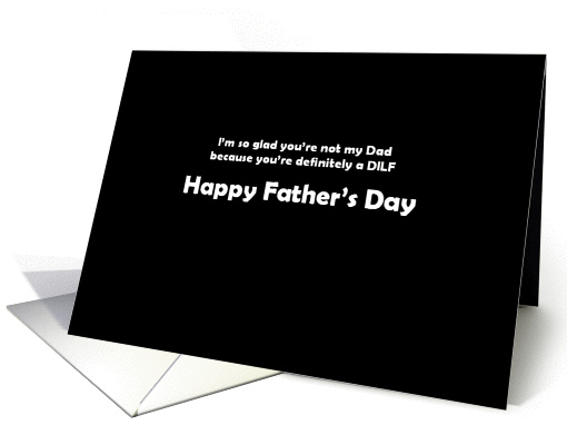Simply Black - Happy Father's Day - DILF Card Two card (1213058)