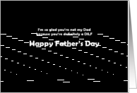 Simply Black - Happy Father’s Day - DILF Card Two card