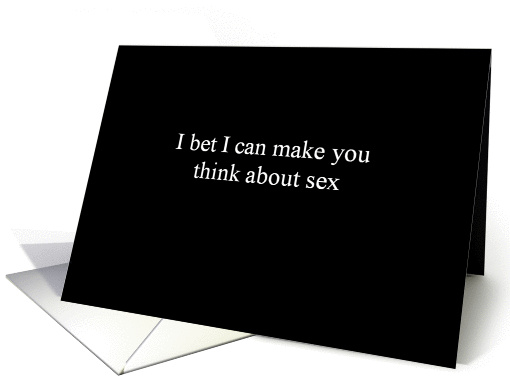 Simply Black - I bet I can make you think about sex card (1293234)