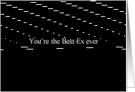 Simply Black - You’re the best Ex ever card