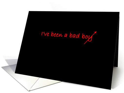 Simply Black - I've been a bad boy card (1298210)