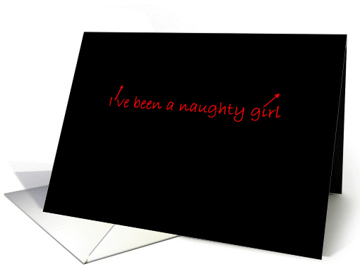 Simply Black - I've been a naughty girl card (1298212)
