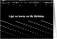 Simply Black - I get so horny on My Birthday card